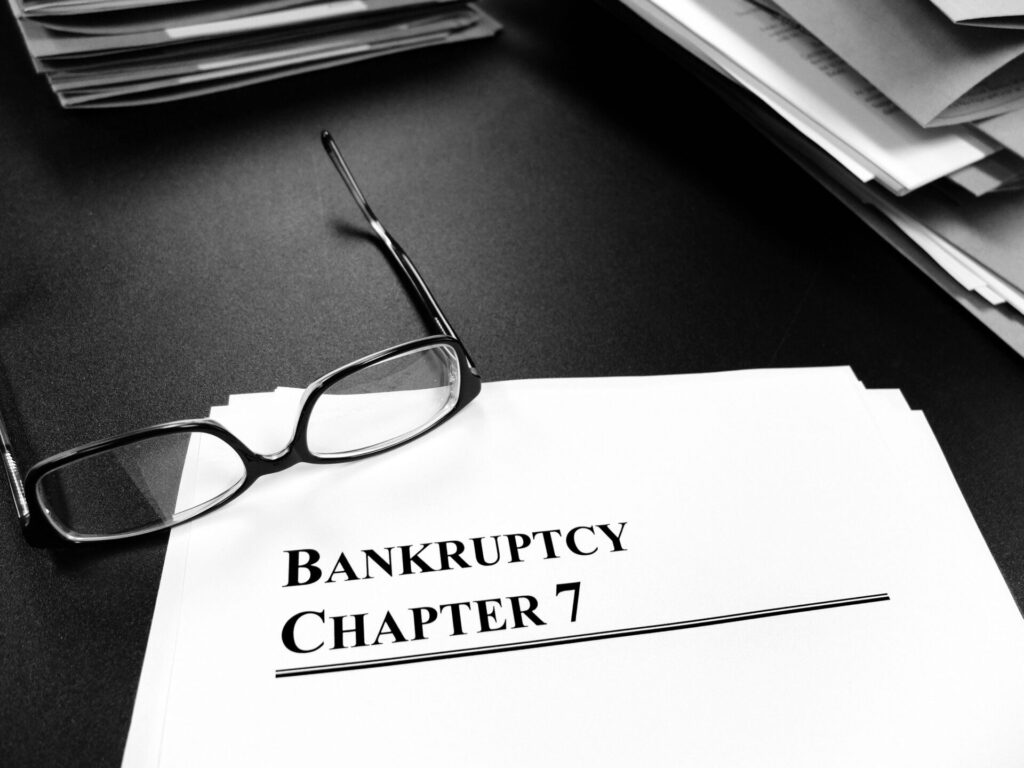 Chapter 7 bankruptcy filing.