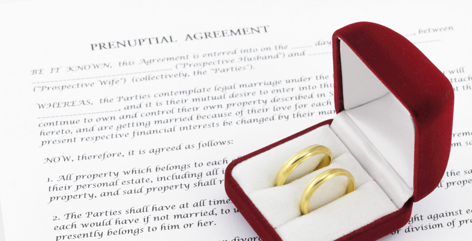 Prenuptial ( premarital ) agreement